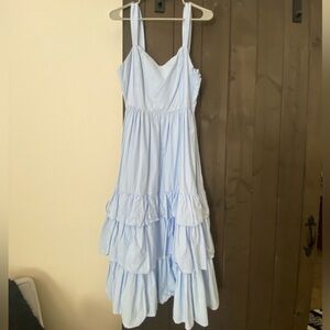 H&M Blue Ruffle Dress